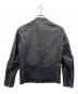 LIDnM (リドム) シングルライダースジャケット ブラック サイズ:M：7000円