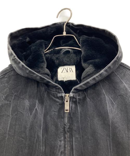 ZARA（ザラ）ZARA (ザラ) 裏起毛デニムジャケット ブラック サイズ:Lの古着・服飾アイテム
