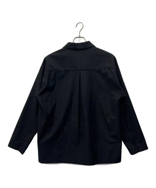 STUDIOUS（ステュディオス）STUDIOUS (ステュディオス) ハーフジップシャツ ブラック サイズ:2の古着・服飾アイテム