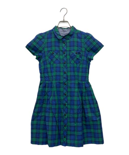 BURBERRY BLUE LABEL（バーバリー ブルー レーベル）BURBERRY BLUE LABEL (バーバリー ブルー レーベル) ノースリーブワンピース ブルー サイズ:36の古着・服飾アイテム