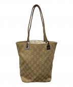 GUCCIグッチ）の古着「トートバッグ」｜ベージュ
