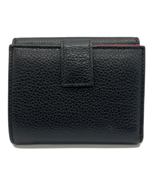 Ferragamo（フェラガモ）Ferragamo (フェラガモ) 2つ折り財布 ブラック×レッドの古着・服飾アイテム