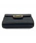 中古・古着 Ferragamo (フェラガモ) 2つ折り財布 ブラック×レッド：20000円