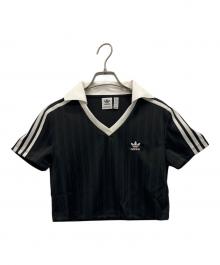 adidas（アディダス）の古着「ポロシャツ」｜ブラック