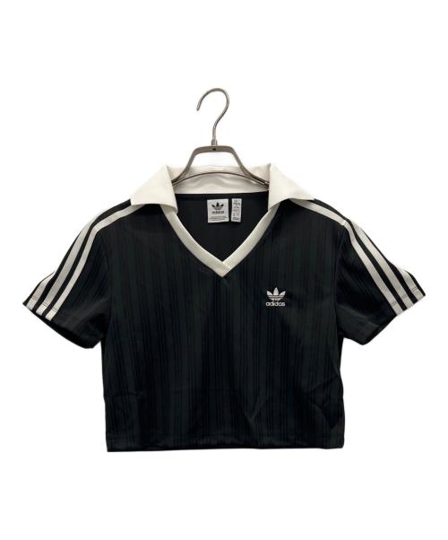 adidas（アディダス）adidas (アディダス) ポロシャツ ブラック サイズ:Lの古着・服飾アイテム
