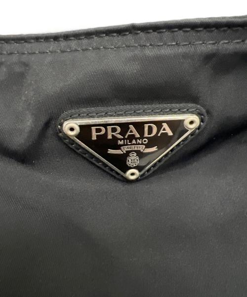 PRADA（プラダ）PRADA (プラダ) ナイロンショルダーバッグ ブラックの古着・服飾アイテム