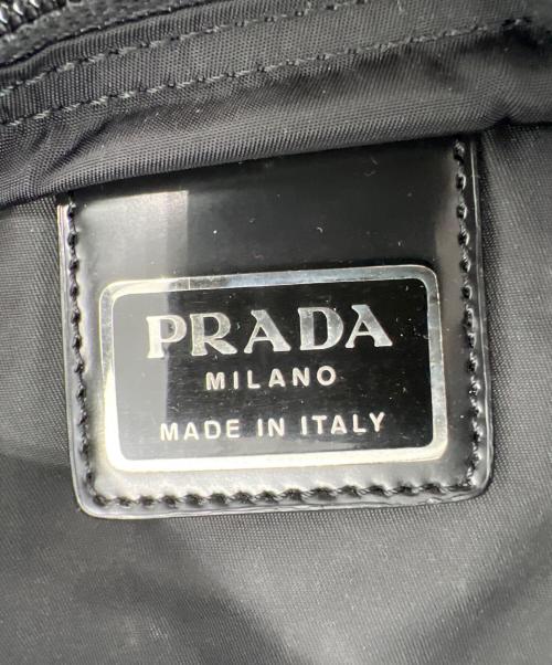 PRADA（プラダ）PRADA (プラダ) ナイロンショルダーバッグ ブラックの古着・服飾アイテム