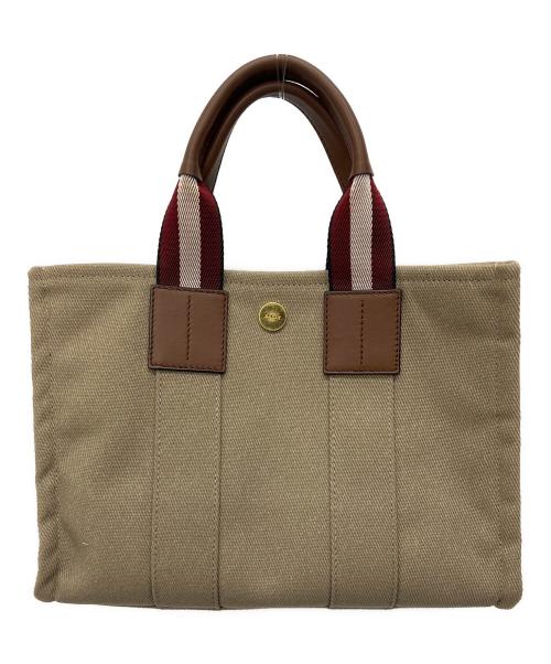 BALLY（バリー）BALLY (バリー) ハンドバッグ DRYSALIA ベージュ×レッドの古着・服飾アイテム