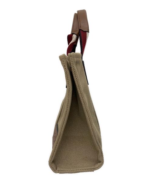 BALLY（バリー）BALLY (バリー) ハンドバッグ DRYSALIA ベージュ×レッドの古着・服飾アイテム