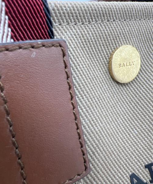 BALLY（バリー）BALLY (バリー) ハンドバッグ DRYSALIA ベージュ×レッドの古着・服飾アイテム