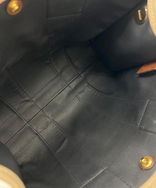 BALLY（バリー）BALLY (バリー) ハンドバッグ DRYSALIA ベージュ×レッドの古着・服飾アイテム