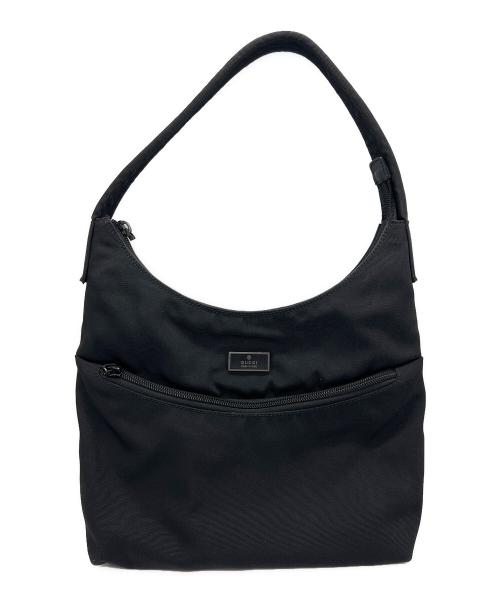 GUCCI（グッチ）GUCCI (グッチ) ナイロンワンショルダーバッグ ブラックの古着・服飾アイテム