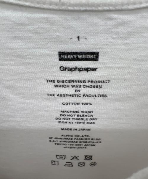 Graphpaper（グラフペーパー）Graphpaper (グラフペーパー) 半袖Tシャツ ホワイト サイズ:1の古着・服飾アイテム