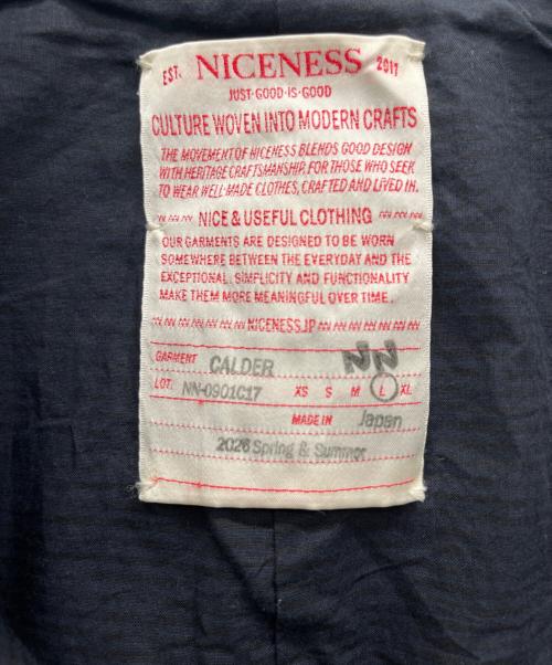 NICENESS（ナイスネス）NICENESS (ナイスネス) Calder ローバーコート ブラック サイズ:Lの古着・服飾アイテム