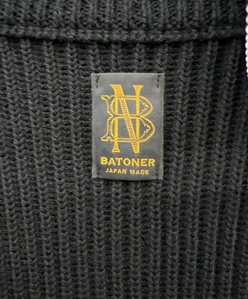 BATONER（バトナ―）BATONER (バトナ―) 厚手ニット ブラック サイズ:3の古着・服飾アイテム