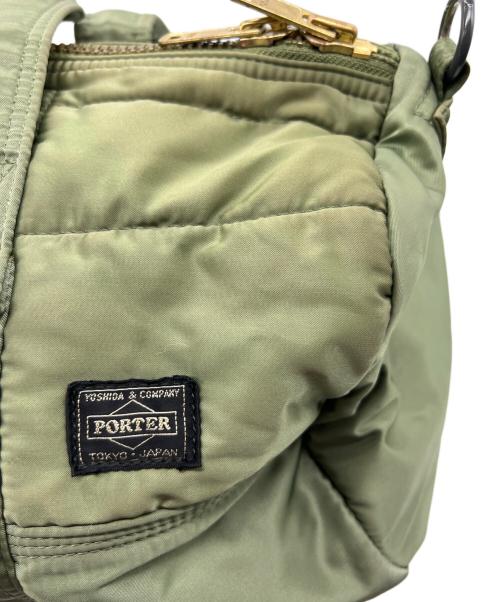 PORTER（ポーター）PORTER (ポーター) ミニボストンバッグ グリーン×オレンジの古着・服飾アイテム