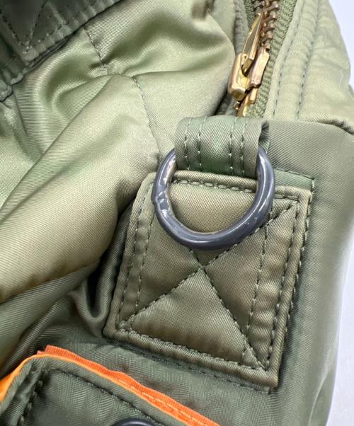 PORTER（ポーター）PORTER (ポーター) ミニボストンバッグ グリーン×オレンジの古着・服飾アイテム