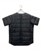 DESCENTE ALLTERRAINデザイント オルテライン）の古着「H.C.S. ダウンハーフスリーブシャツ」｜ブラック