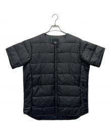 DESCENTE ALLTERRAIN（デザイント オルテライン）の古着「H.C.S. ダウンハーフスリーブシャツ」｜ブラック
