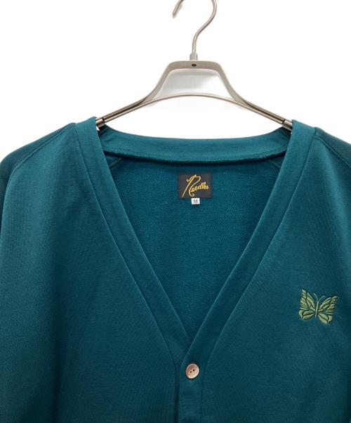 Needles（ニードルズ）Needles (ニードルズ) V Neck Cardigan - C/PE Bright Jersey グリーン サイズ:Mの古着・服飾アイテム