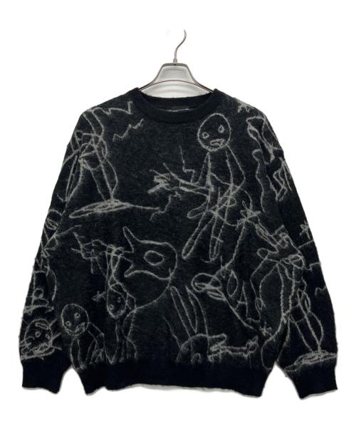 LAD MUSICIAN（ラッドミュージシャン）LAD MUSICIAN (ラッドミュージシャン) 厚手ニット ブラック サイズ:44の古着・服飾アイテム