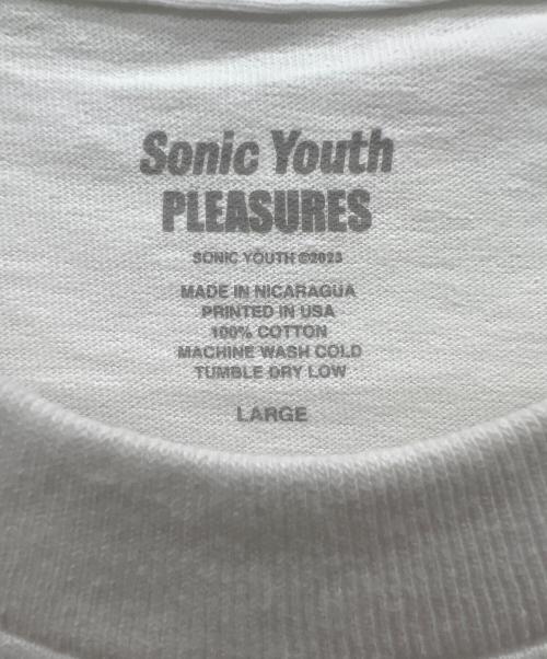 SONIC YOUTH（ソニックユース）SONIC YOUTH (ソニックユース) 半袖Tシャツ ホワイト サイズ:Lの古着・服飾アイテム
