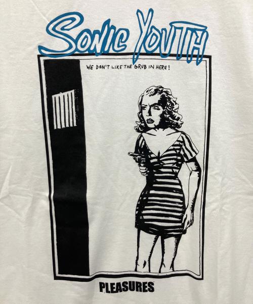 SONIC YOUTH（ソニックユース）SONIC YOUTH (ソニックユース) 半袖Tシャツ ホワイト サイズ:Lの古着・服飾アイテム