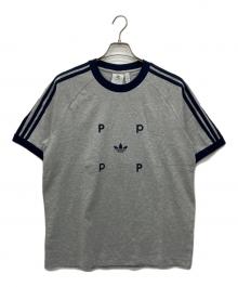 adidas（アディダス）の古着「Pop Classic Tee」｜グレー×ネイビー