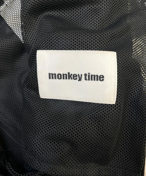 MONKEY TIME（モンキータイム）MONKEY TIME (モンキータイム) ストライプ タフタ イージー パンツ ブラック サイズ:1の古着・服飾アイテム