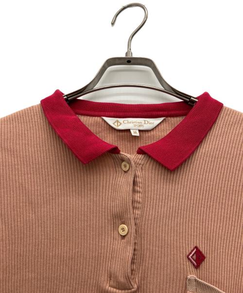 Christian Dior Sports（クリスチャン ディオールスポーツ）Christian Dior Sports (クリスチャン ディオールスポーツ) ポロシャツ ピンク サイズ:Mの古着・服飾アイテム