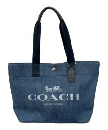 COACH（コーチ）の古着「トートバッグ」｜ブルー×ネイビー