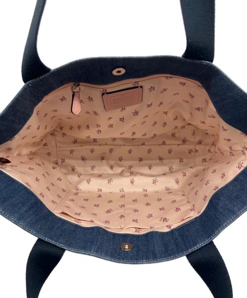 COACH（コーチ）COACH (コーチ) トートバッグ ブルー×ネイビーの古着・服飾アイテム