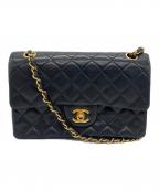CHANELシャネル）の古着「マトラッセ23 ダブルフラップ」｜ブラック