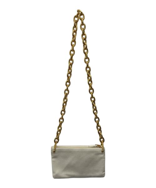 BOTTEGA VENETA（ボッテガベネタ）BOTTEGA VENETA (ボッテガベネタ) ザチェーンポーチ ホワイトの古着・服飾アイテム