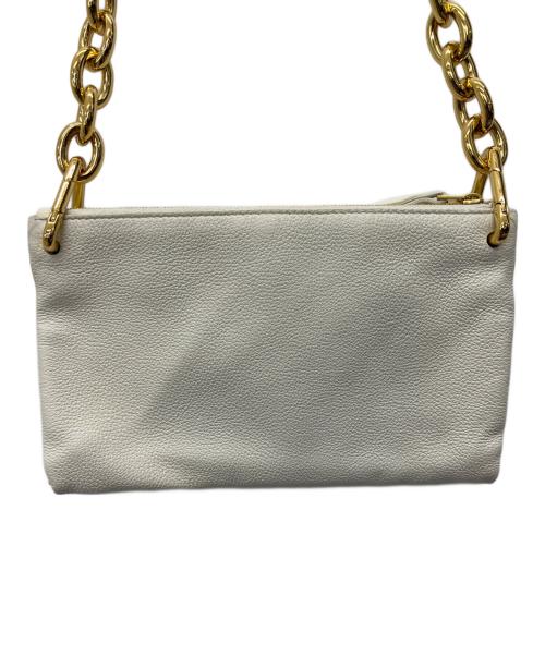 BOTTEGA VENETA（ボッテガベネタ）BOTTEGA VENETA (ボッテガベネタ) ザチェーンポーチ ホワイトの古着・服飾アイテム