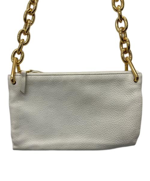 BOTTEGA VENETA（ボッテガベネタ）BOTTEGA VENETA (ボッテガベネタ) ザチェーンポーチ ホワイトの古着・服飾アイテム