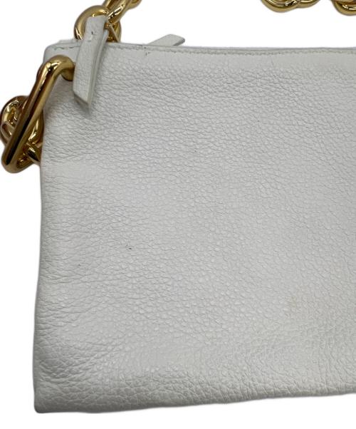BOTTEGA VENETA（ボッテガベネタ）BOTTEGA VENETA (ボッテガベネタ) ザチェーンポーチ ホワイトの古着・服飾アイテム