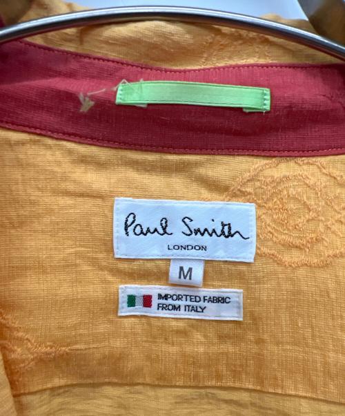 PAUL SMITH（ポールスミス）PAUL SMITH (ポールスミス) オープンカラーシャツ オレンジ サイズ:Mの古着・服飾アイテム