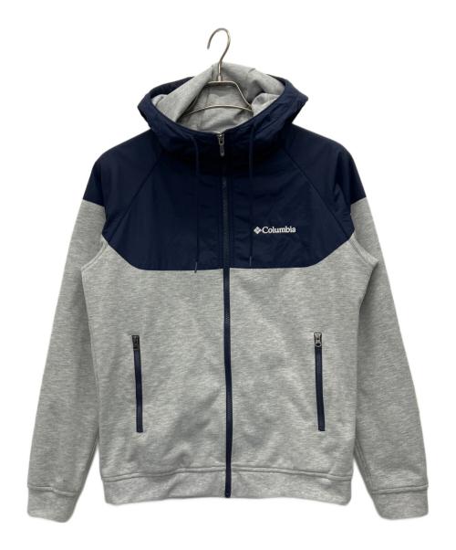 Columbia（コロンビア）Columbia (コロンビア) レッドテーブルパインズフルジップフーディー グレー×ネイビー サイズ:Sの古着・服飾アイテム