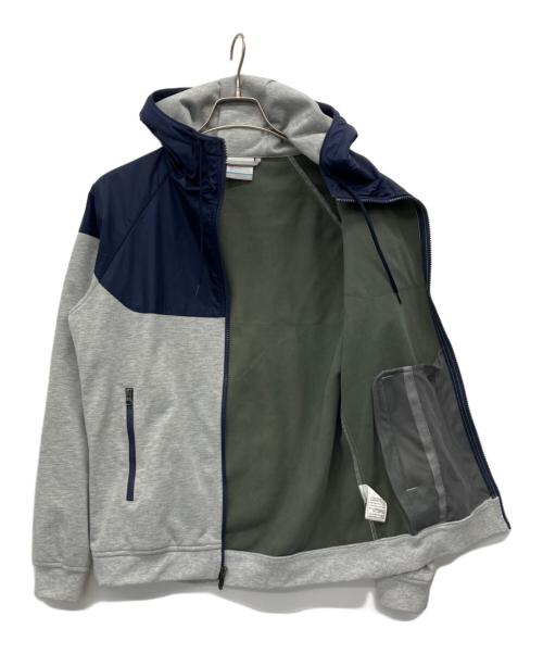 Columbia（コロンビア）Columbia (コロンビア) レッドテーブルパインズフルジップフーディー グレー×ネイビー サイズ:Sの古着・服飾アイテム