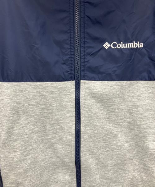 Columbia（コロンビア）Columbia (コロンビア) レッドテーブルパインズフルジップフーディー グレー×ネイビー サイズ:Sの古着・服飾アイテム