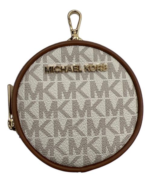 MICHAEL KORS（マイケルコース）MICHAEL KORS (マイケルコース) ショルダーバッグ ホワイト×ブラウンの古着・服飾アイテム