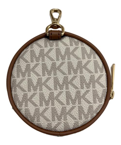 MICHAEL KORS（マイケルコース）MICHAEL KORS (マイケルコース) ショルダーバッグ ホワイト×ブラウンの古着・服飾アイテム
