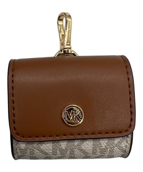 MICHAEL KORS（マイケルコース）MICHAEL KORS (マイケルコース) ショルダーバッグ ホワイト×ブラウンの古着・服飾アイテム
