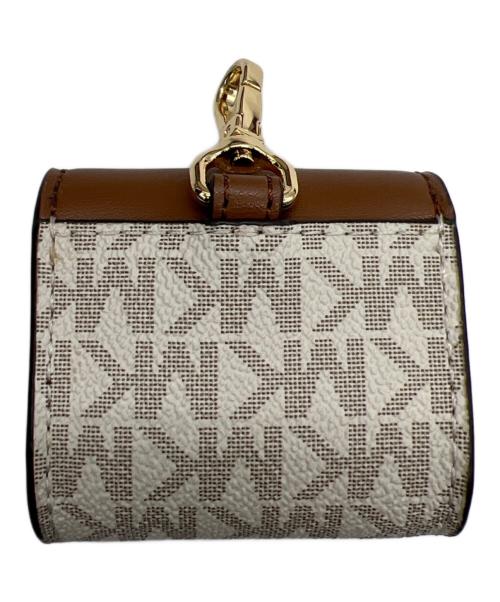 MICHAEL KORS（マイケルコース）MICHAEL KORS (マイケルコース) ショルダーバッグ ホワイト×ブラウンの古着・服飾アイテム