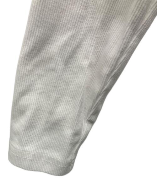 Calvin Klein Jeans（カルバンクラインジーンズ）Calvin Klein Jeans (カルバンクラインジーンズ) 薄手カーディガン ホワイト サイズ:Sの古着・服飾アイテム