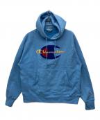 Champion REVERSE WEAVEチャンピオン リバース ウィーブ）の古着「プルオーバーパーカー」｜スカイブルー