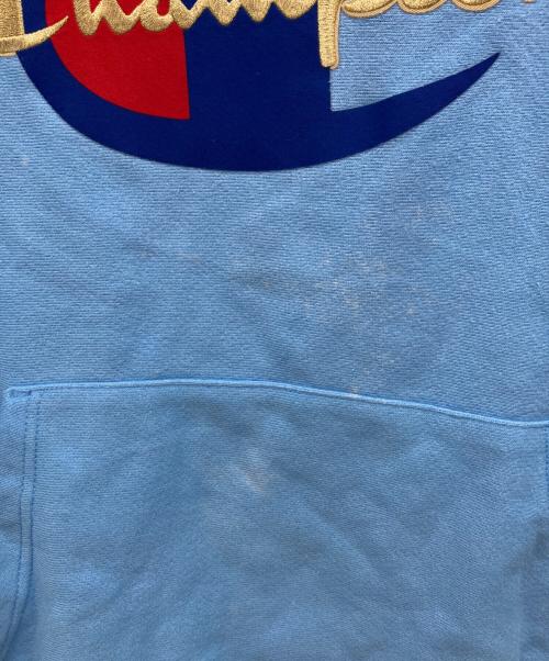 Champion REVERSE WEAVE（チャンピオン リバース ウィーブ）Champion REVERSE WEAVE (チャンピオン リバース ウィーブ) プルオーバーパーカー スカイブルー サイズ:XLの古着・服飾アイテム