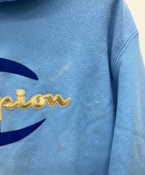 Champion REVERSE WEAVE（チャンピオン リバース ウィーブ）Champion REVERSE WEAVE (チャンピオン リバース ウィーブ) プルオーバーパーカー スカイブルー サイズ:XLの古着・服飾アイテム