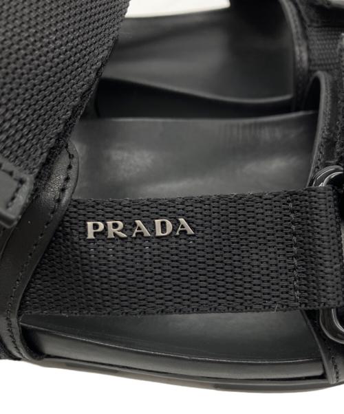 PRADA（プラダ）PRADA (プラダ) スポーツサンダル ブラック サイズ:5　1/2の古着・服飾アイテム